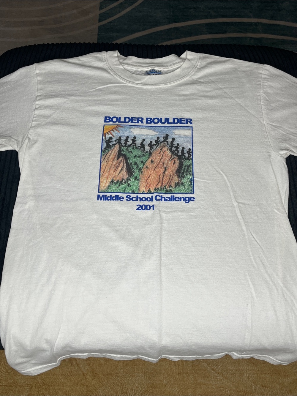 Vintage Bolder Boulder 2001 Middle School Challenge T shirt